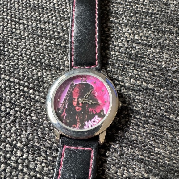 Disney Accessories - Black and Pink Jack Sparrow Watch